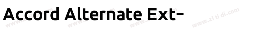 Accord Alternate Ext字体转换